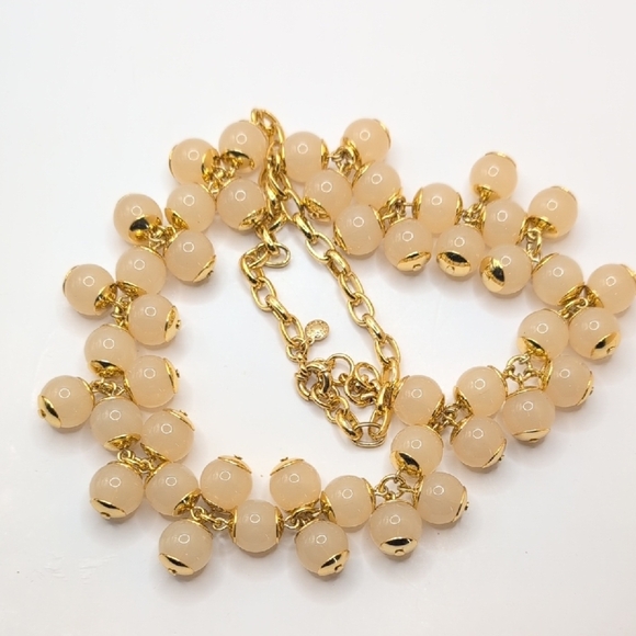 J. Crew Gold and Cream Cluster Bead Necklace - Picture 6 of 7